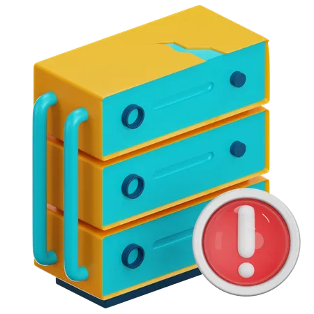 Erro de servidor  3D Icon