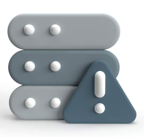 Erro de servidor  3D Icon