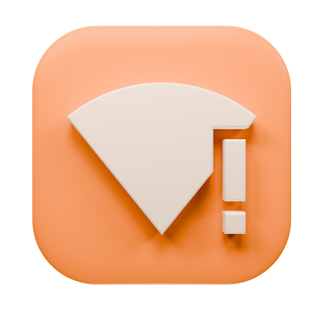 Erro de wi-fi  3D Icon