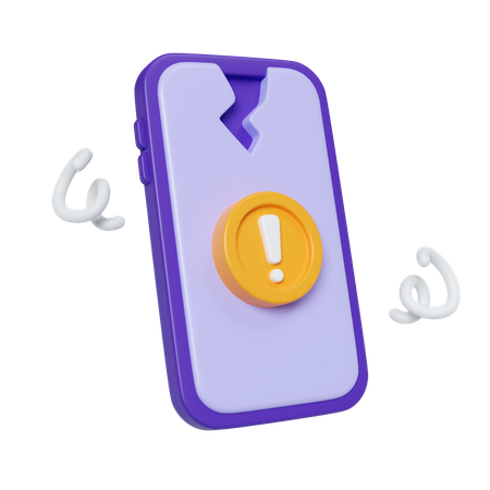 Erro móvel  3D Icon