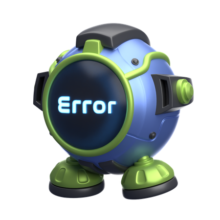 Erro do robô  3D Icon