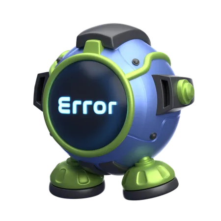 Erro do robô  3D Icon