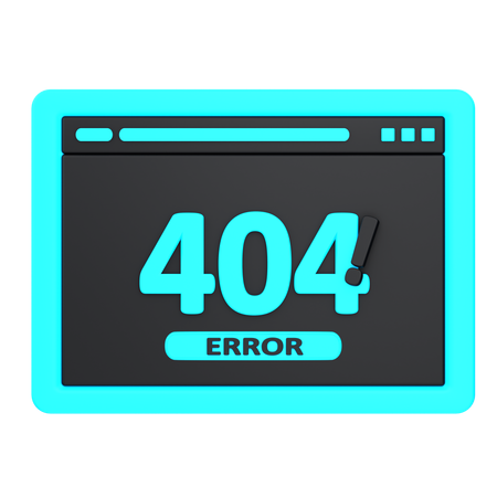 Erro web 404  3D Icon