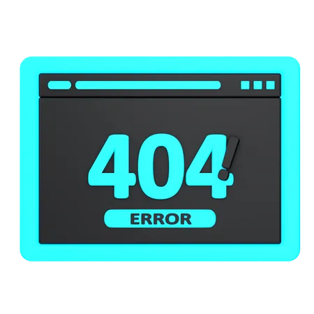 Erro web 404  3D Icon