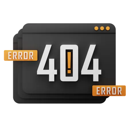 Erro web 404  3D Icon