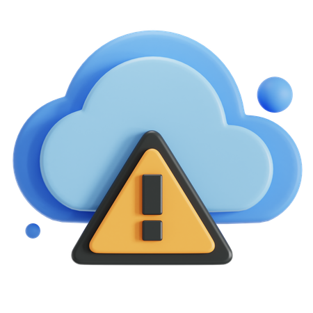 Error del servidor en la nube  3D Icon