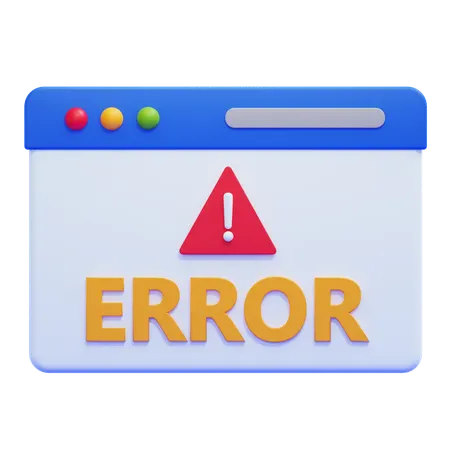 Error  3D Icon
