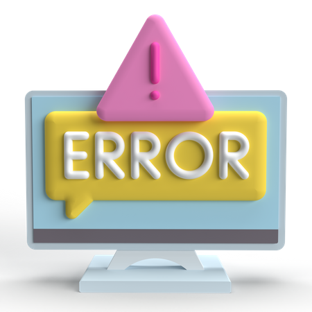 Error  3D Icon