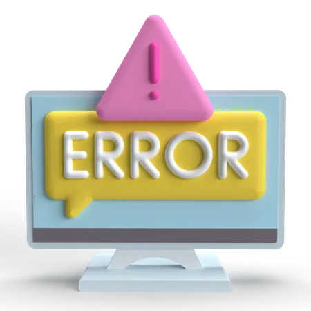 Error  3D Icon