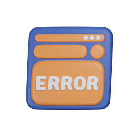 Error  3D Icon