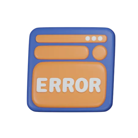 Error  3D Icon