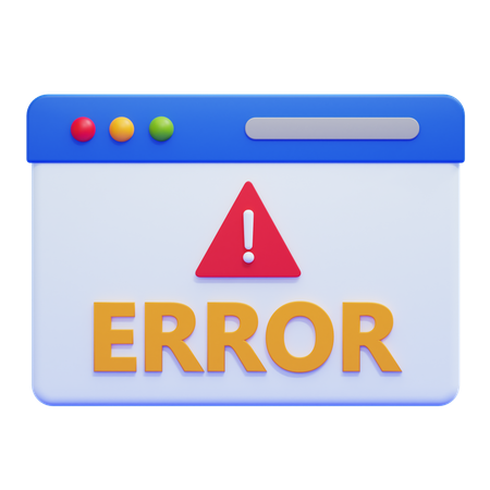 Error  3D Icon
