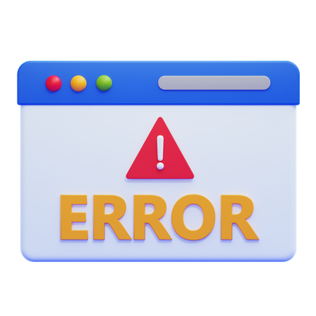 Error  3D Icon