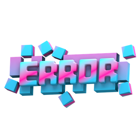 Error  3D Sticker