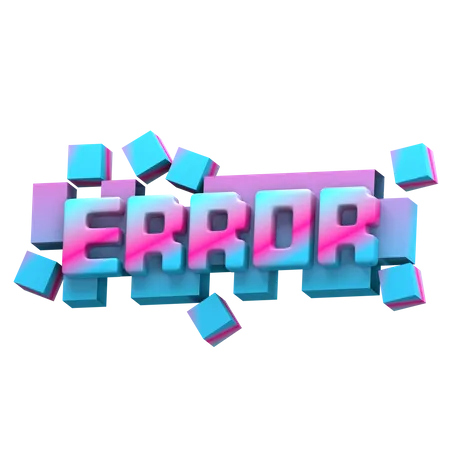 Error  3D Sticker