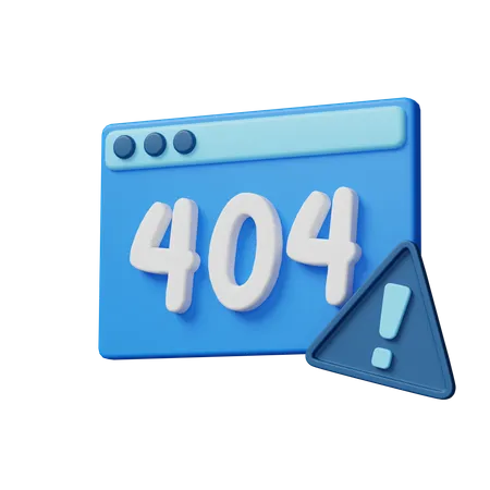 Error 404  3D Icon