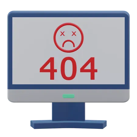Error 404 Cloud Computing 3 D Icon Illustration With Transparent Background 3D Icon