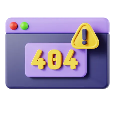 Error 404 3 D Icon 3D Icon