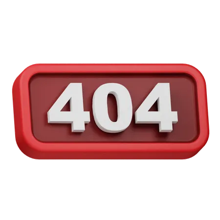 エラー404  3D Icon