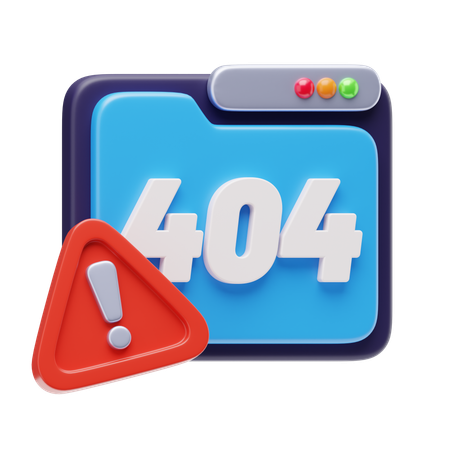 Error 404  3D Icon