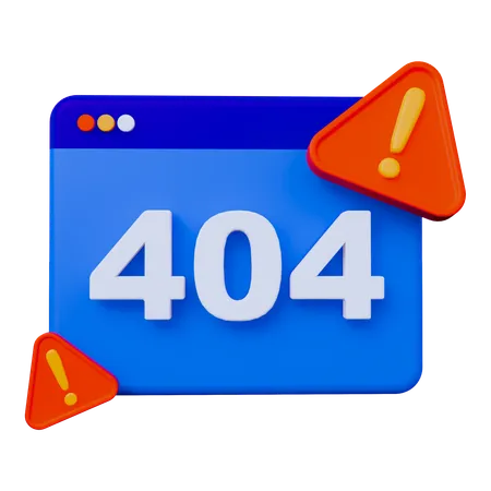 오류 404  3D Icon