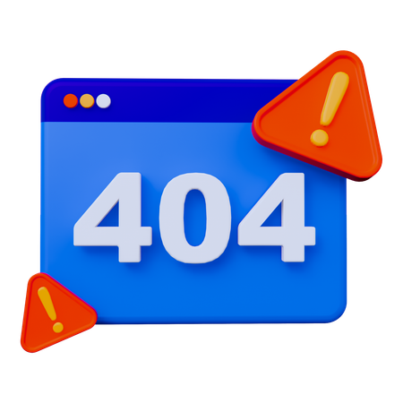 Error 404  3D Icon