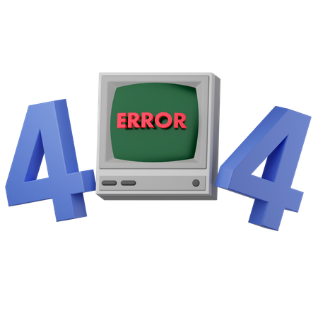 ERROR 404  3D Icon