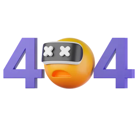 ERROR 404  3D Icon