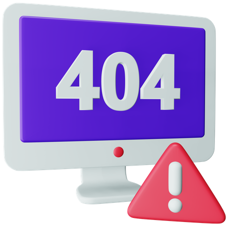 Error 404  3D Icon