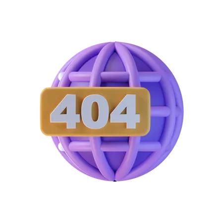 Error 404  3D Icon