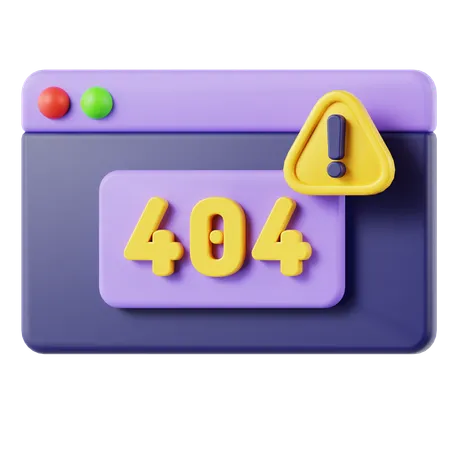 Error 404  3D Icon