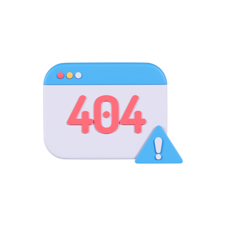 Error 404  3D Icon