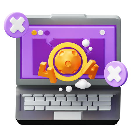 Error 404  3D Icon