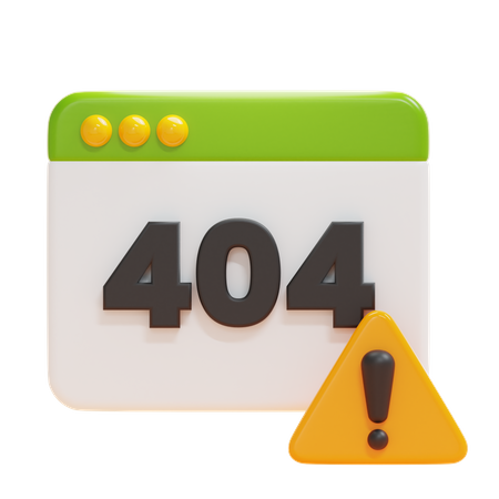 ERROR 404  3D Icon