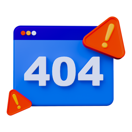 Error 404  3D Icon