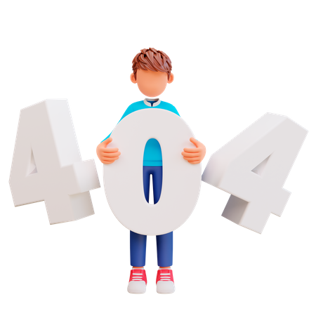 Error 404  3D Icon