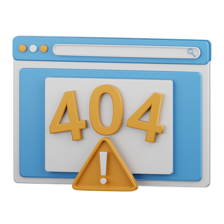 Error 404  3D Icon