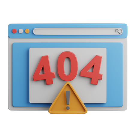 Error 404  3D Icon