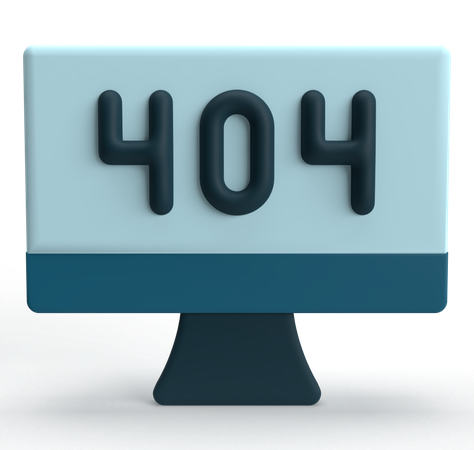 Error 404 3D Icon