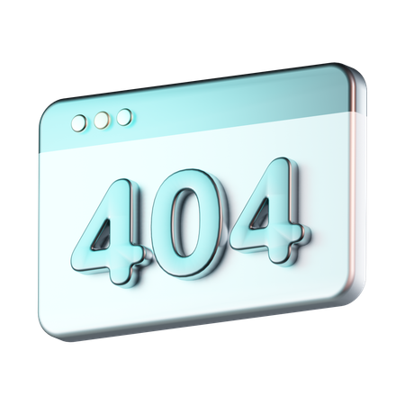 Error 404  3D Icon