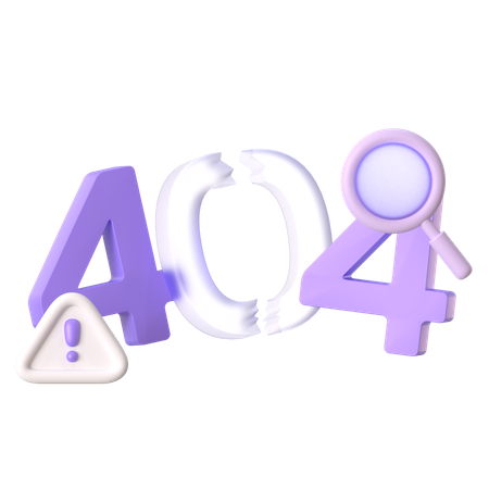 Error 404  3D Icon