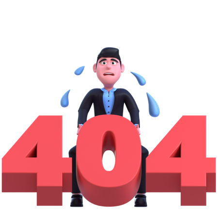 Error 404  3D Illustration