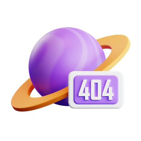 Error 404 3D Illustration