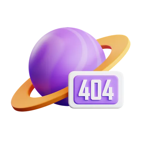 Error 404 3D Illustration