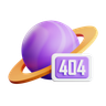 error 404 3d illustration
