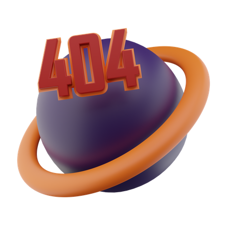 Error 404 3D Icon