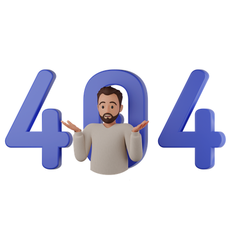 ERROR 404 3D Icon