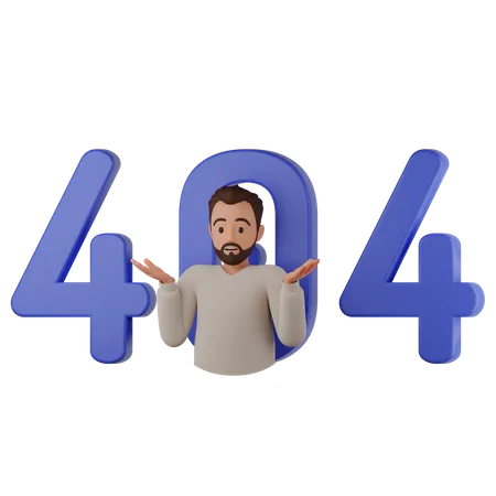 ERROR 404 3D Icon