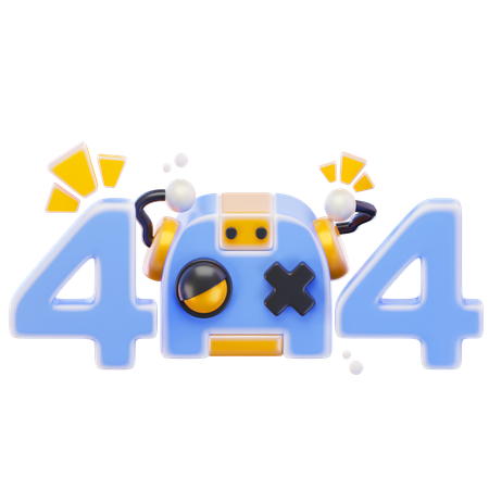 Error 404 de la cabeza del robot  3D Icon