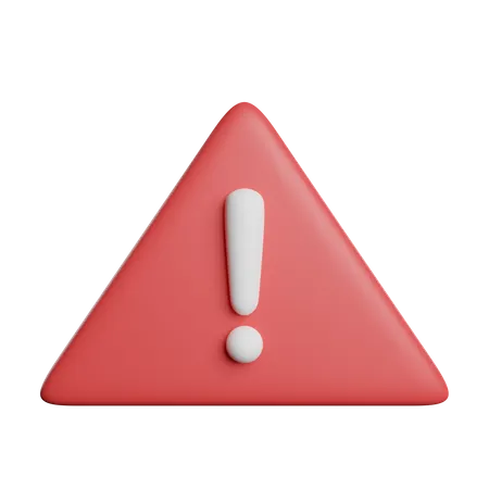 Error Warnig Alert 3D Icon